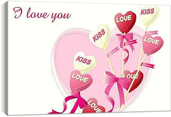 Постер на подрамнике - Любовь