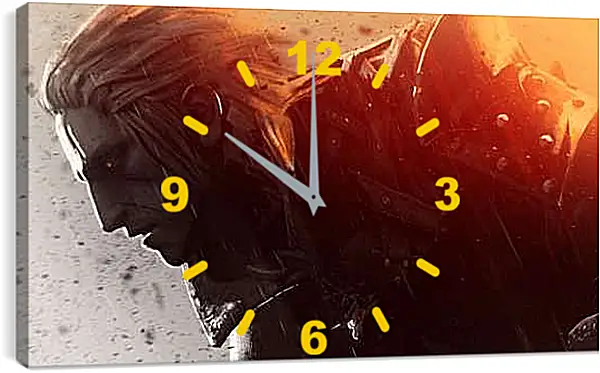 Часы картина - The Witcher (Ведьмак), устремлённый Геральт