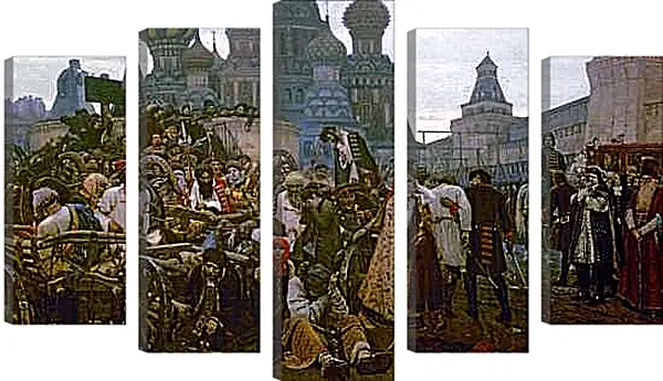 Модульная картина - Утро стрелецкой казни. Василий Суриков