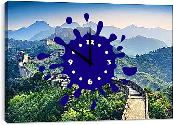 Часы картина - Великая Китайская стена 1