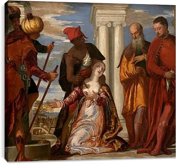 Постер на подрамнике - Умерщвление св.Юстинии. Паоло Веронезе