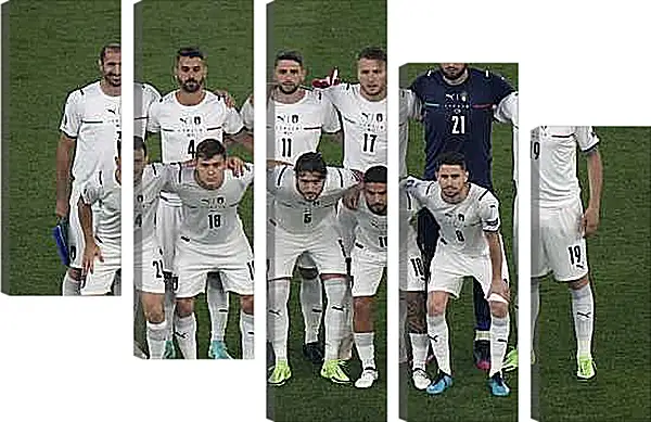 Модульная картина - Фото перед матчем сборной Италии по футболу