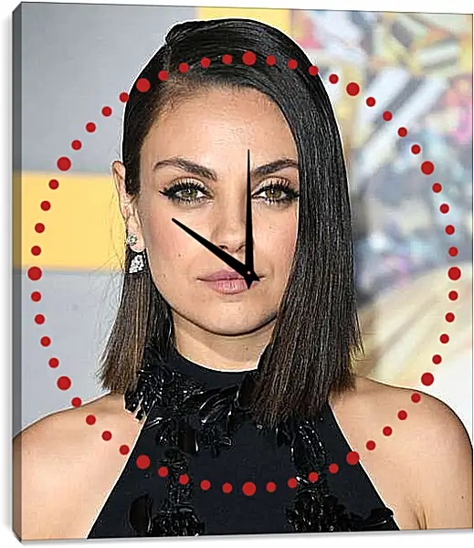 Часы картина - Мила Кунис. Mila Kunis