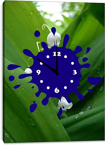 Часы картина - Ландыши
