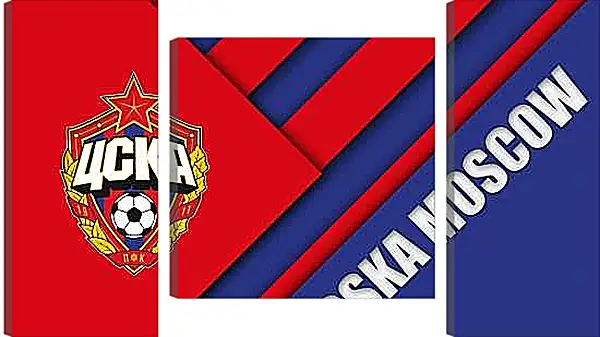 Модульная картина - Эмблема ФК ЦСКА Москва