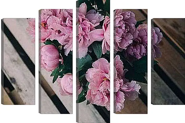 Модульная картина - Пионы