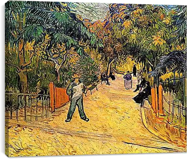 Постер на подрамнике - Entrance to the Public Park in Arles. Винсент Ван Гог