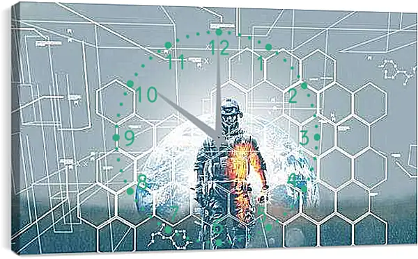 Часы картина - battlefield 3, soldier, graphics