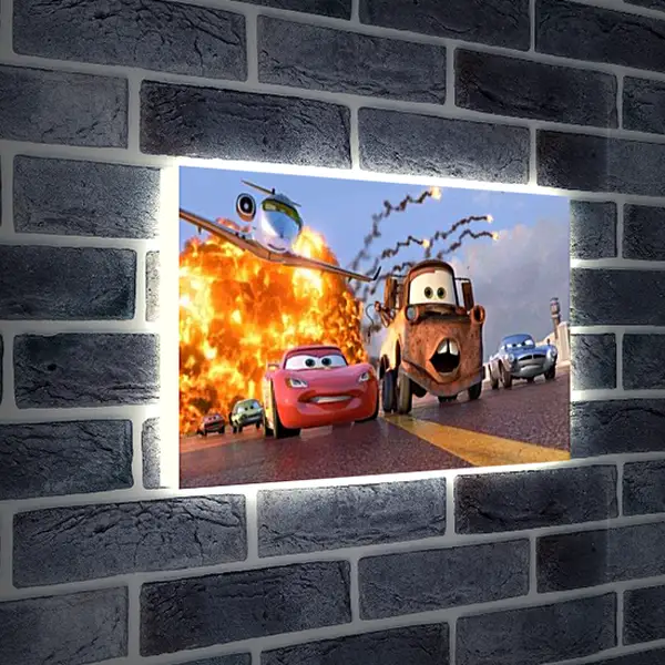 Лайтбокс световая панель - Тачки