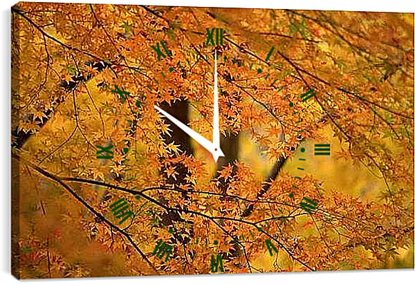 Часы картина - Осень