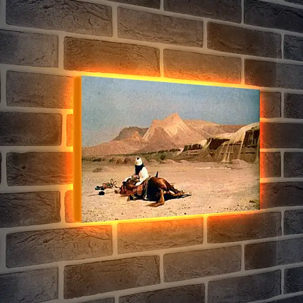 Лайтбокс световая панель - Rider and His Steed In The Desert. Жан-Леон Жером