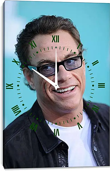 Часы картина - Жан-Клод Ван Дамм. Jean-Claude Van Damme