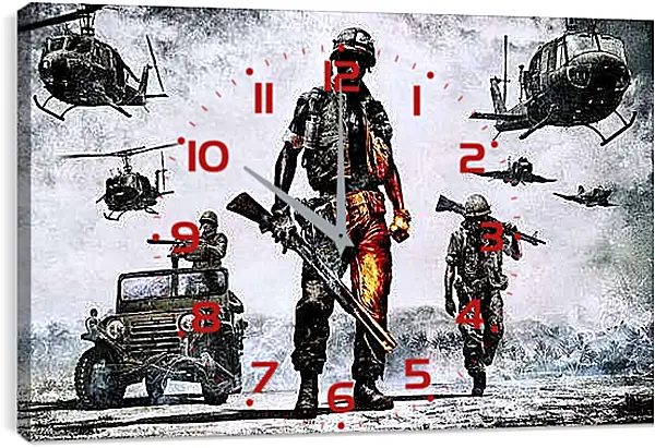 Часы картина - Battlefield: Bad Company 2