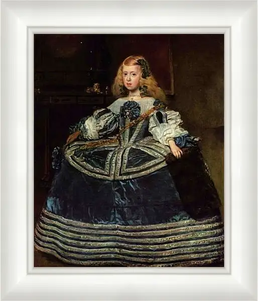 Картина в раме - Infanta Margarita Teresa in a Blue Dress. Диего Веласкес