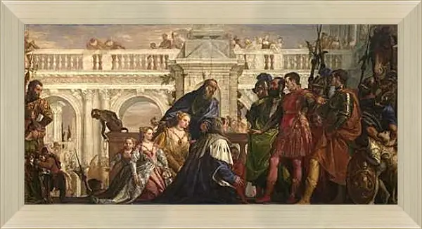 Картина в раме - The family of Darius before Alexander. Паоло Веронезе