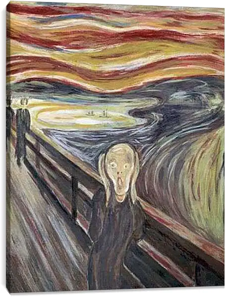 Постер на подрамнике - the scream. Эдвард Мунк
