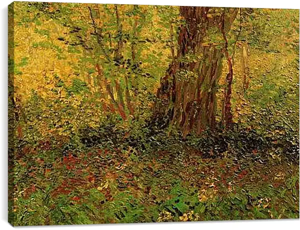 Постер на подрамнике - Undergrowth 2. Винсент Ван Гог