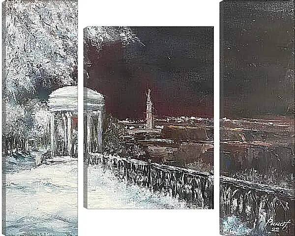 Модульная картина - Зимний Волгоград
