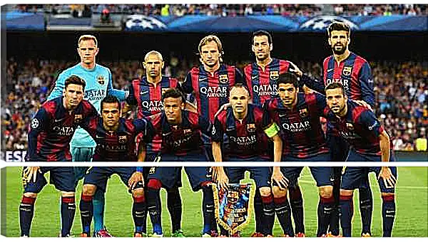 Модульная картина - Фото перед матчем ФК Барселона. FC Barcelona