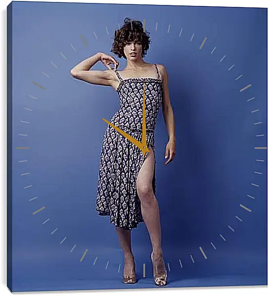 Часы картина - Милла Йовович. Milla Jovovich