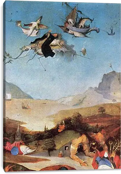 Постер на подрамнике - The Temptation of St. Anthony. Иероним Босх