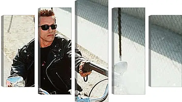 Модульная картина - Арнольд Шварценеггер. Ружьё. Терминатор 2