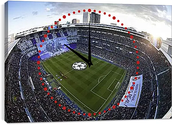 Часы картина - Стадион Сантьяго Бернабеу. Реал Мадрид