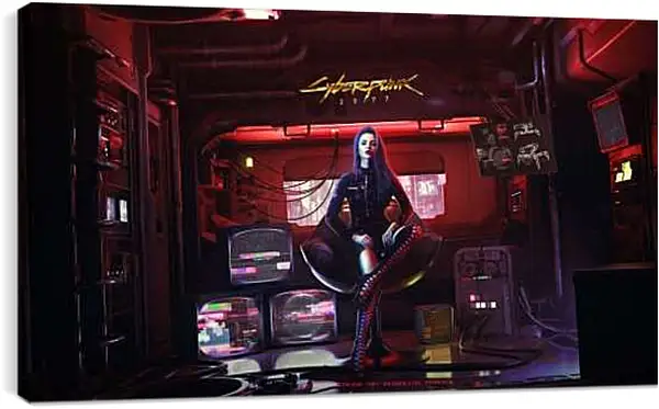 Постер на подрамнике - Cyberpunk 2077