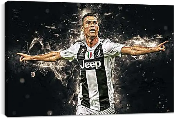 Постер на подрамнике - Гол Криштиану Роналду