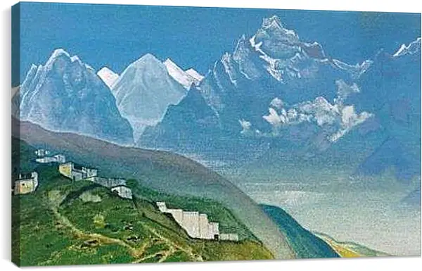 Постер на подрамнике - На Кайлас. Рерих Николай