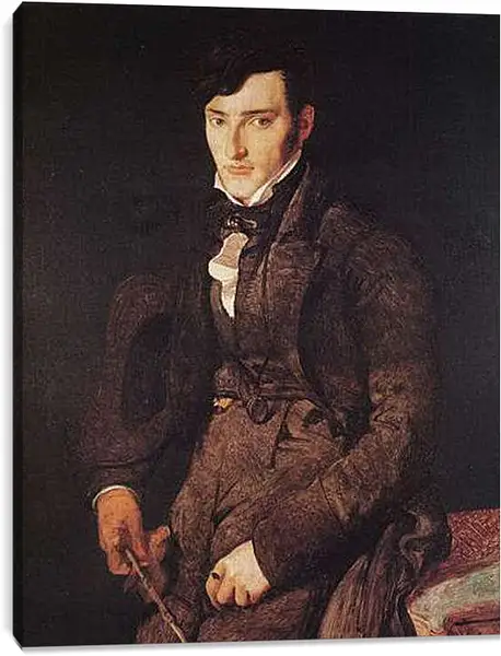 Постер на подрамнике - Portrait of Jean Pierre Francois Gilibert. Жан Огюст Доминик Энгр