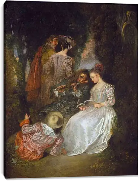 Постер на подрамнике - Perfect Harmony. Жан Антуан Ватто