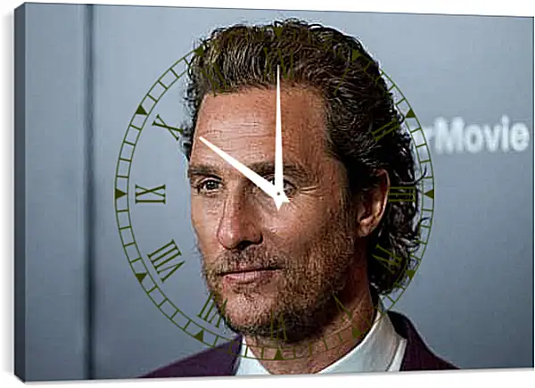 Часы картина - Мэттью Макконахи. Matthew McConaughey