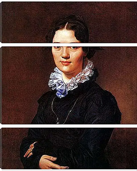 Модульная картина - Portrait of Madmoiselle Jeanne Suzanne Catherine Gonin. Жан Огюст Доминик Энгр