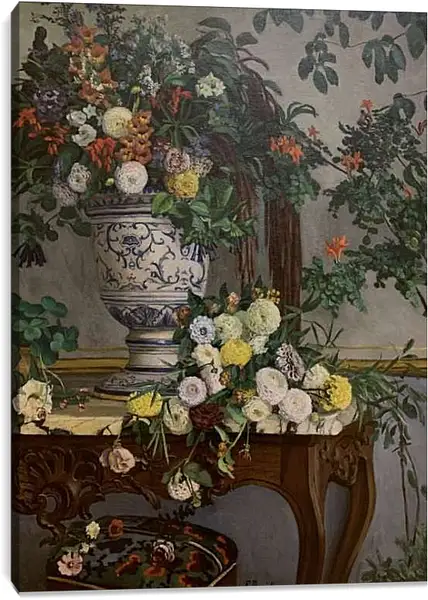 Постер на подрамнике - Цветы. Жан Фредерик Базиль