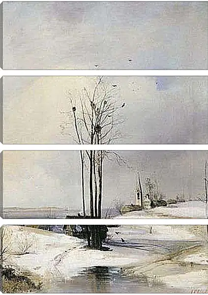 Модульная картина - Оттепель. Саврасов Алексей