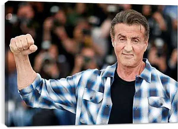 Постер на подрамнике - Сильвестр Сталлоне. Sylvester Stallone
