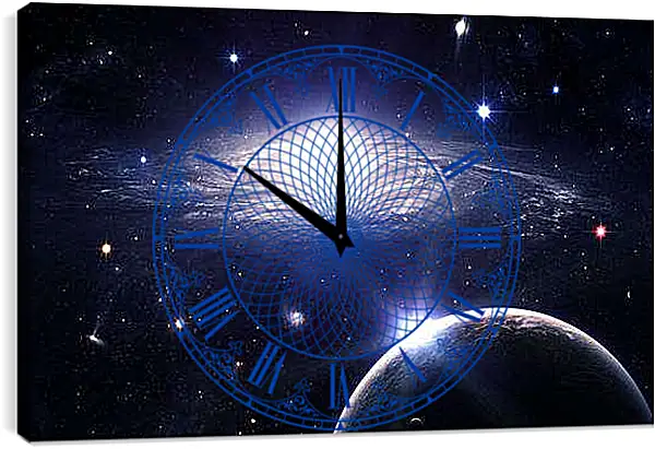Часы картина - Далекая галактика