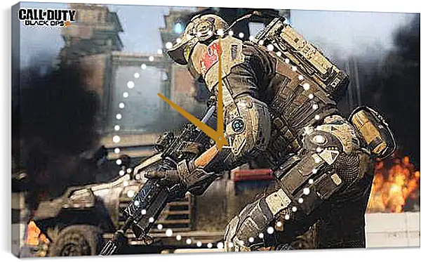 Часы картина - Call Of Duty: Black Ops III