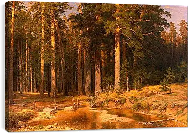 Постер на подрамнике - Корабельная роща. Иван Шишкин