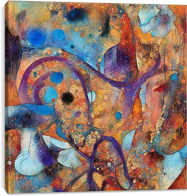 Постер на подрамнике - Абстракция Хаус