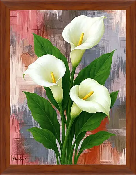 Картина в раме - Flowers 89