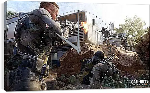 Часы картина - Call Of Duty: Black Ops III