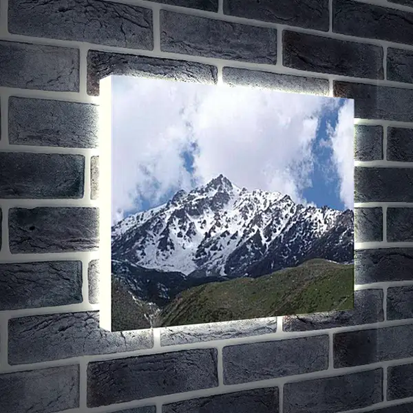Лайтбокс световая панель - Горы Алмааты