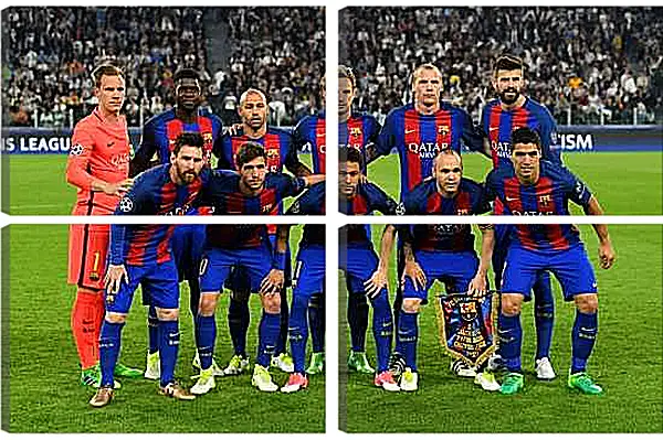 Модульная картина - Фото перед матчем ФК Барселона. FC Barcelona