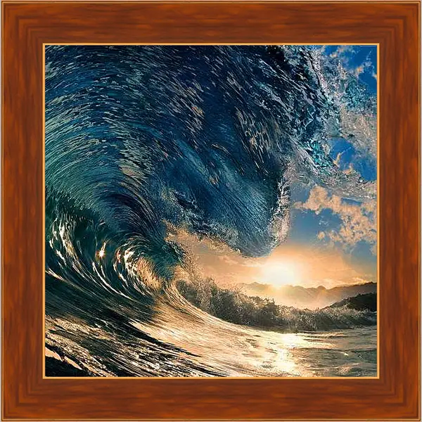 Картина в раме - Волна