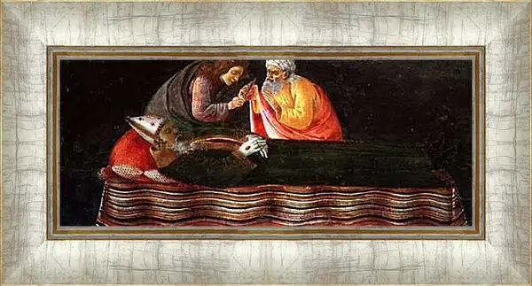 Картина в раме - Predella table of the San Barnaba Altar (3) Сандро Боттичелли