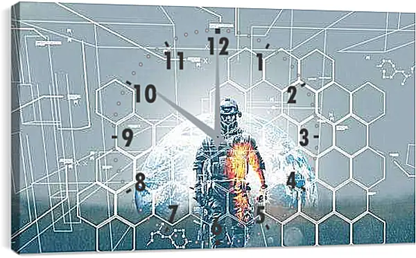 Часы картина - battlefield 3, soldier, graphics
