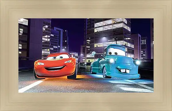 Картина в раме - Тачки