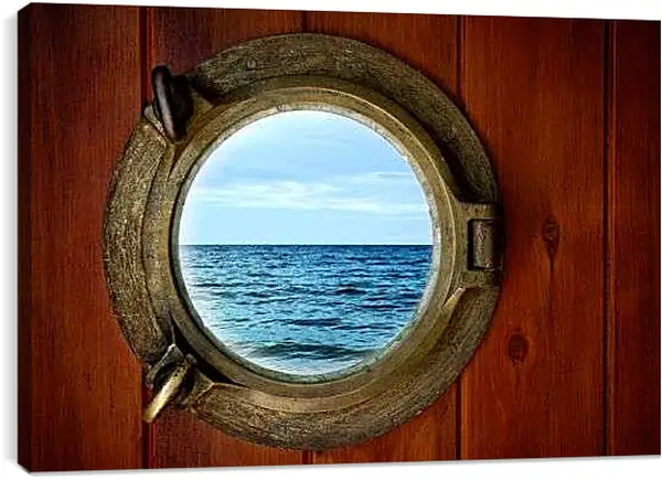 Постер на подрамнике - Вид из каюты